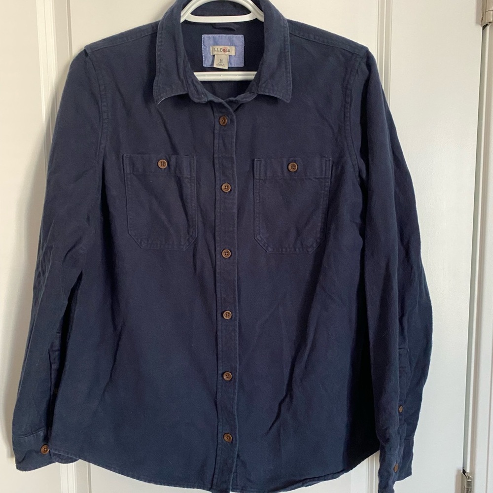 LLbean women’s chamois shirt